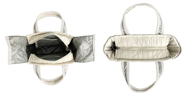 【ROOTOTE】保冷剤用のメッシュポケットが内側背面についています