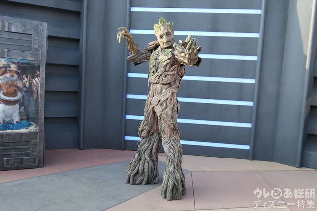 香港ディズニーランドで会えるグルート