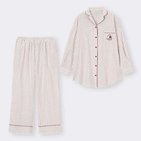 フランネルパジャマ(長袖&ロングパンツ) 2,990円