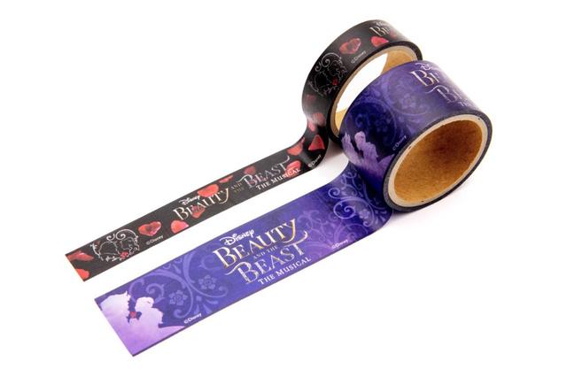 マスキングテープセット 950円｜サイズ：W15㎜×5m/W30㎜×5m｜劇団四季 ディズニーミュージカル『美女と野獣』東京ディズニーリゾート内舞浜アンフィシアター公演オリジナルグッズ