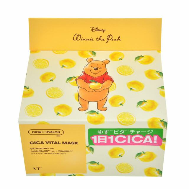 【VT COSMETICS】プーさん フェイスマスク シカバイタル マスク 30枚入り YUZU POOH 2,500円