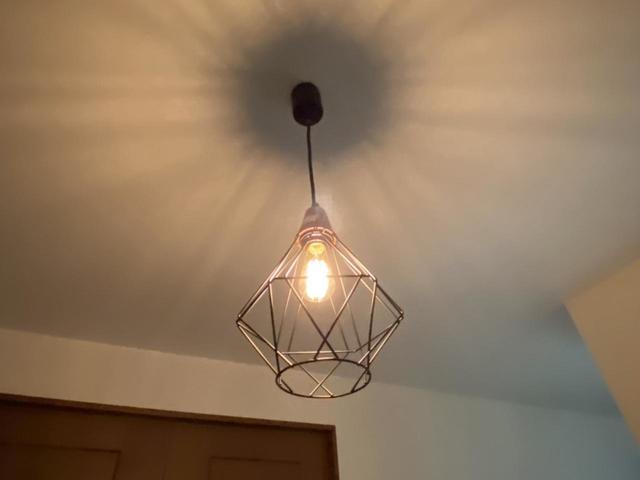 【ニトリ　ペンダントライト Nフィルメトリ(124P)】約10分で雰囲気ががらっと変わります