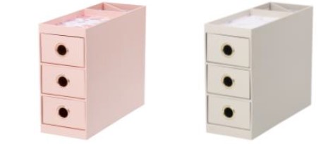 ペティート ペンスタンド付き　チェスト 3段：2,400円（税込）