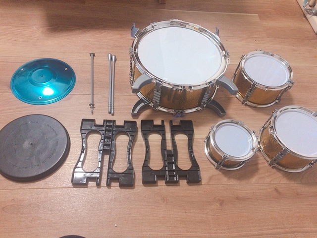 【ammoon ミニドラムセット】パーツがたくさん！