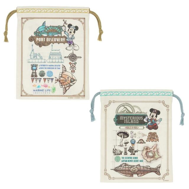 きんちゃくセット 1,800円｜東京ディズニーシー25周年グッズ｜販売店舗：東京ディズニーシー「エンポーリオ」｜発売日：2026年5月25日（月）