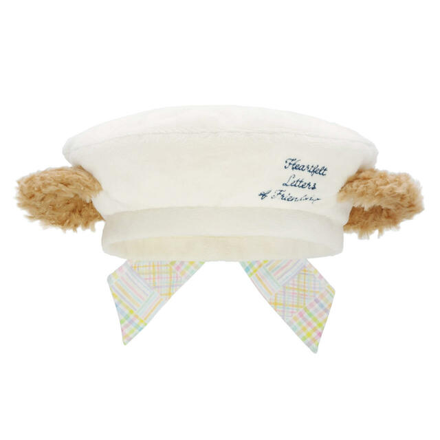 ベレー帽 3,800円｜東京ディズニーシー「ダッフィー＆フレンズのハートフェルト・レターズ・オブ・フレンドシップ」グッズ｜発売日：2025年1月8日（木）