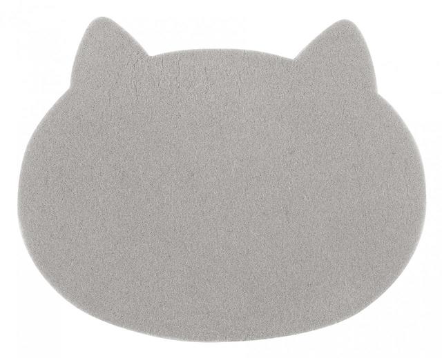 ねこのパフ_グレー