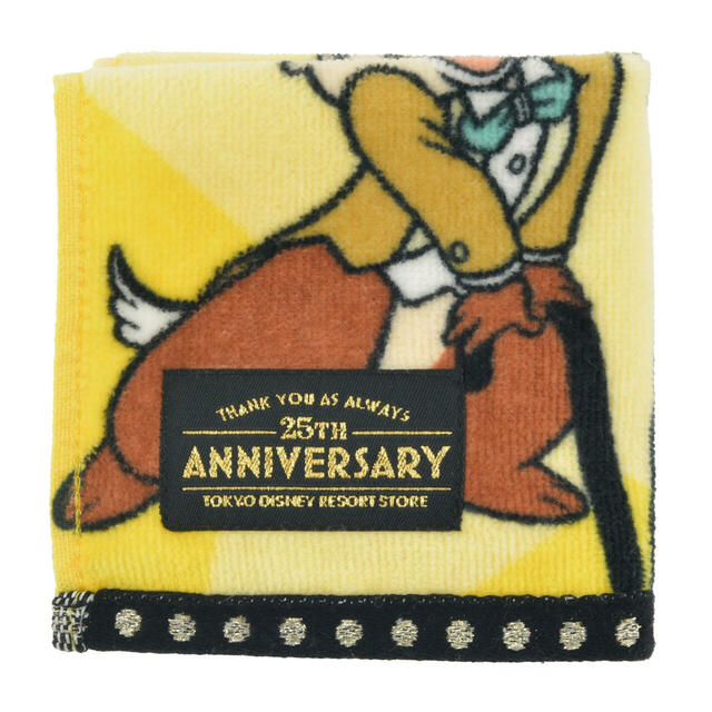 【東京ディズニーリゾート店限定】チップ&デール ミニタオル 東京ディズニーリゾート店25周年記念 900円