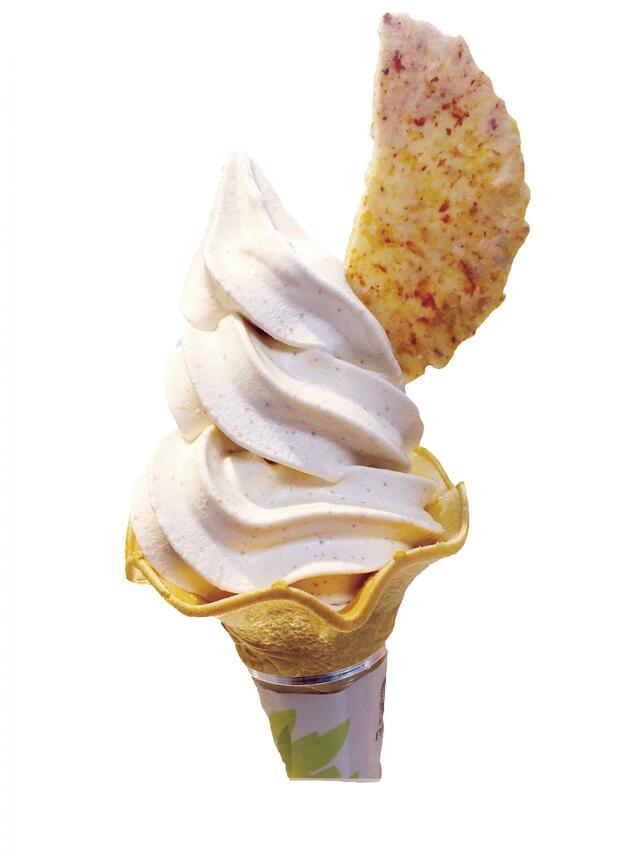 つぶつぶめんたいソフトクリーム　360円