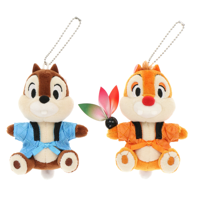 TDR 2021年のお正月 ぬいぐるみバッジ（チップとデール） 3,000円 高さ約13cm 2個セット