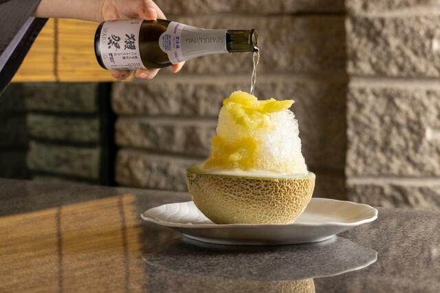 「夏の獺祭 メロンかき氷」＜10,000円＞【グランド ハイアット 東京】