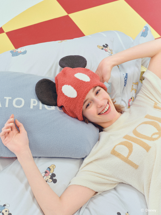 Mickey吸水キャップ 3,960円｜gelato pique Sleep ディズニーミッキー＆ミニーコレクション
