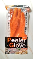 【キャンドゥ】ピーラーグローブ　左手用　オレンジ