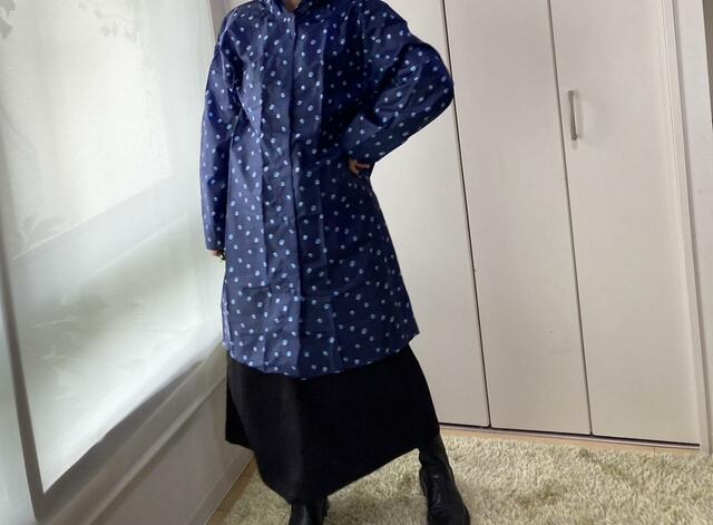 【ファッションセンターしまむら Ladies レインコートはっ水】自転車に乗る際にはレインパンツを併用することをおすすめします