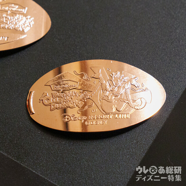 スーベニアメダル/「ドナルドのクワッキー・ダックシティ」ドナルドのデザイン（撮影：YOSHI)