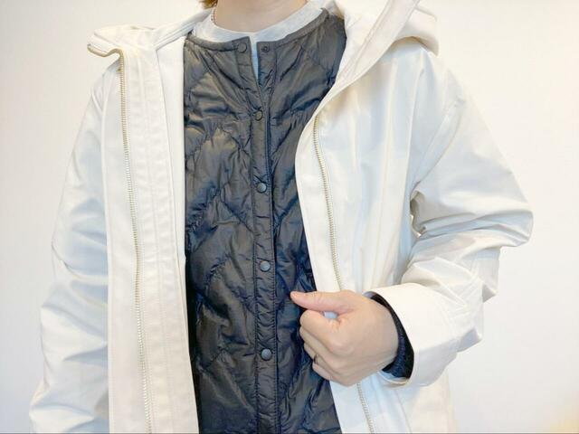 【GU マウンテンパーカ】インナーダウンを着てももたつかないのが嬉しいポイント♪