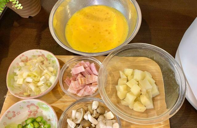 【自動メニューでキッシュ】オーブン調理のキッシュも作ってみます