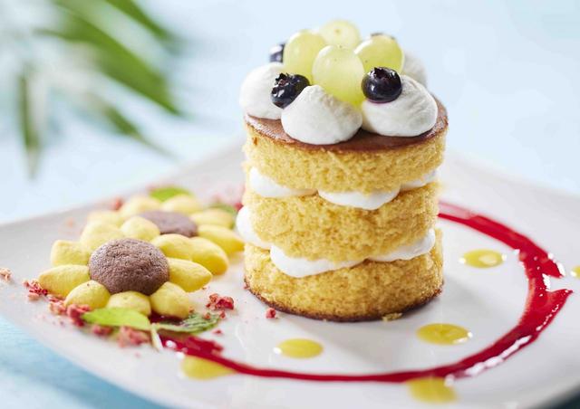 長崎かすてぃらケーキ ～ハウステンボス産ブルーベリーを添えて～ 【とっとっと】