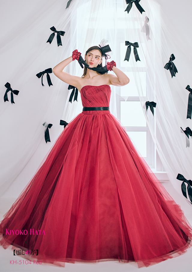 クラウディア｜KIYOKO HATA × TVアニメ『【推しの子】』ウェディングドレス｜「有馬かな」モデル KH-5104_Red