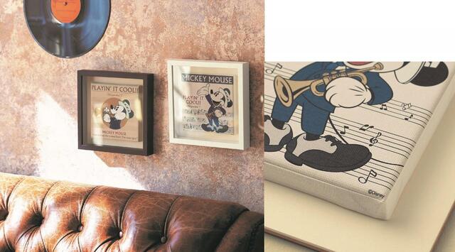額縁に入ったアートボード 4,990円｜ディズニーファンタジーショップ「ミッキーマウス タイムスリップ」