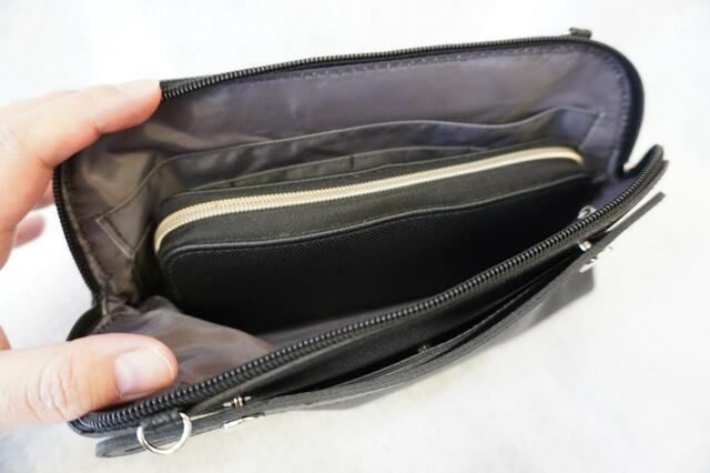 バッグに長財布だけを入れてみたところ