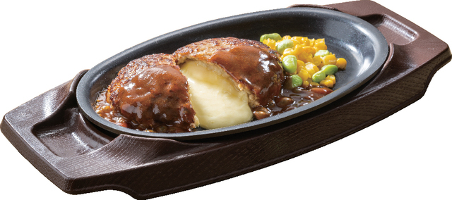 チーズINハンバーグ  【通常価格】税込700～800円 ⇒【クーポン価格】税込469～536円【ガストの『33％OFF特別クーポン』第2弾】