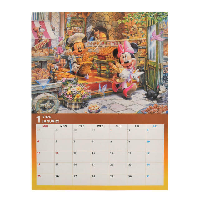 ミッキー＆フレンズ 壁掛けカレンダー CALENDAR＆ORGANIZER 2026 2,200円
