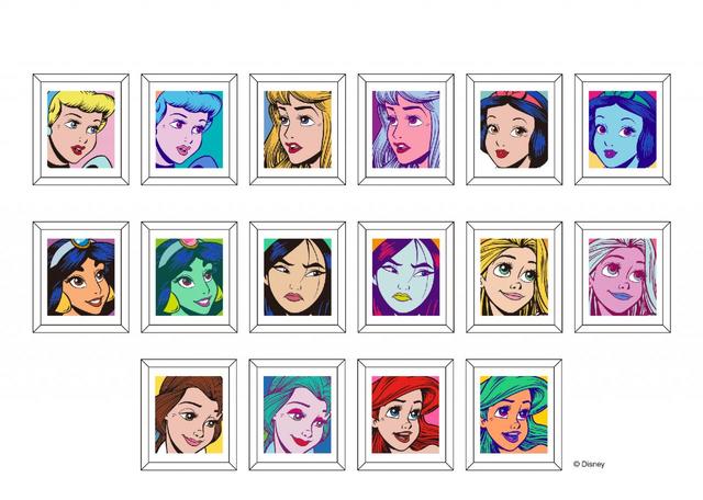 「ディズニープリンセス POP UP SHOP」　フレームマグネット