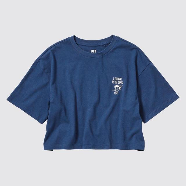クロップド UT グラフィックTシャツ（半袖・ボクシーフィット） ¥1,500｜ユニクロUT「ディズニー ディアレスト フレンズ」