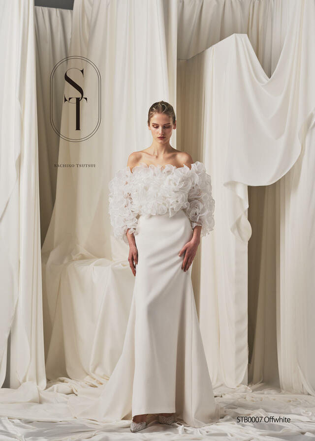 クラウディア|「ST(サチコツツイ)」新作ウェディングドレス|STB0007_Offwhite
