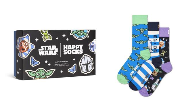 【STAR WARS × Happy Socks】【GIFT BOX】クルー丈 ソックス 3足セット 7,040円