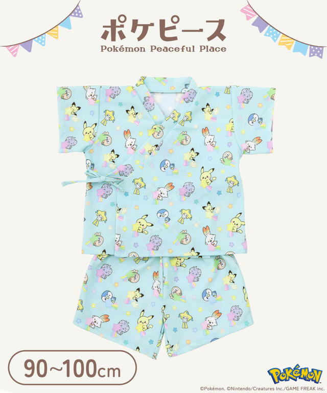 【3COINS×ポケモンコラボ第一弾「ポケピース」】甚平（3種/各税込1980円）