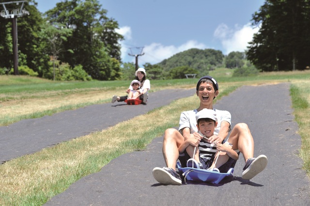たんばらラベンダーパーク　芝そり