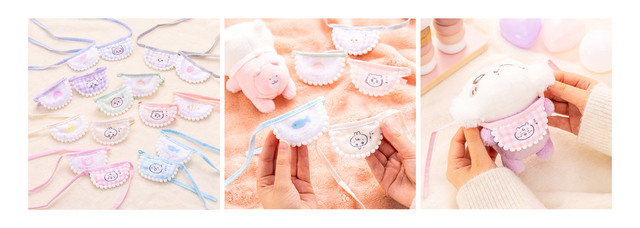 【Chiikawa Baby（ちいかわベビー）】トレーディングミニよだれかけ（全8種）単品各660円／BOX5,280円
