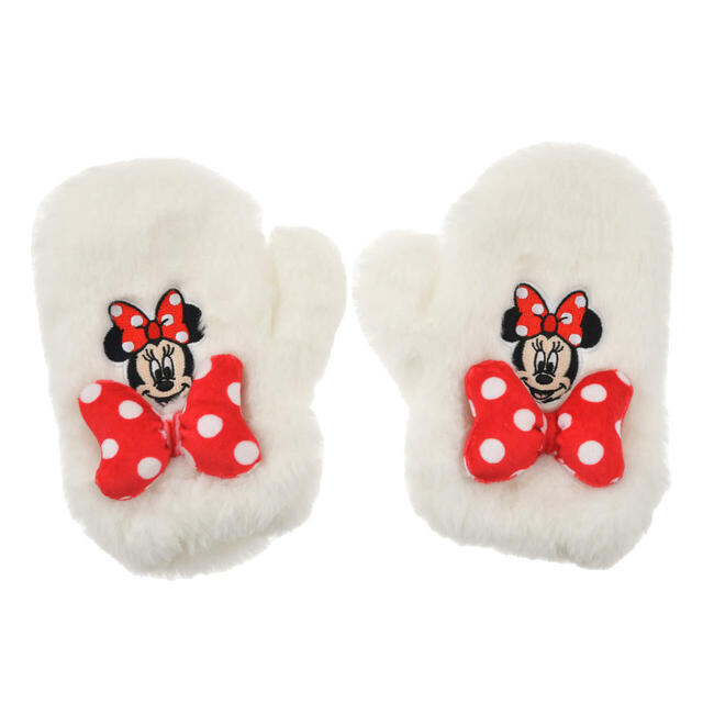 【キッズ用】ミニー キッズ用手袋・グローブ ホワイト ENJOY WINTER 2,400円