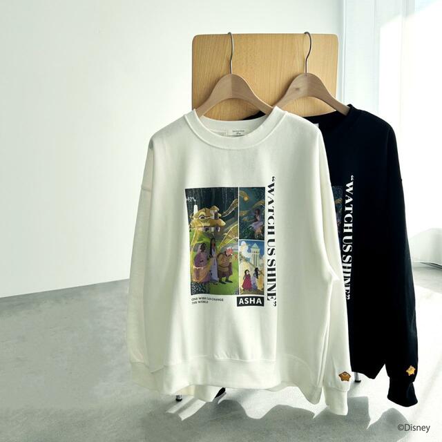 裏起毛スウェット ￥4,290｜Disney Collection「ウィッシュ」｜Samansa Mos2 blue