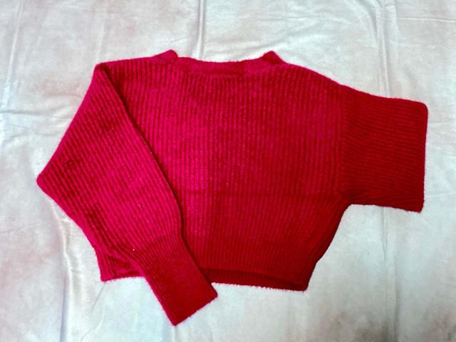 【GRL（グレイル）】Vネックショートニットカーディガン／税込2,299円