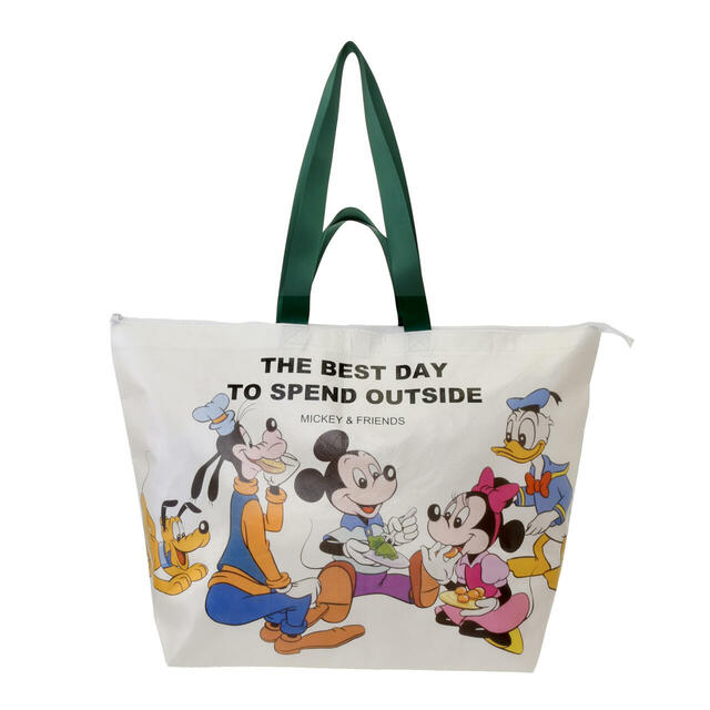 ミッキー＆フレンズ ショッピングバッグ・エコバッグ(L) SPRING PICNIC 1,300円