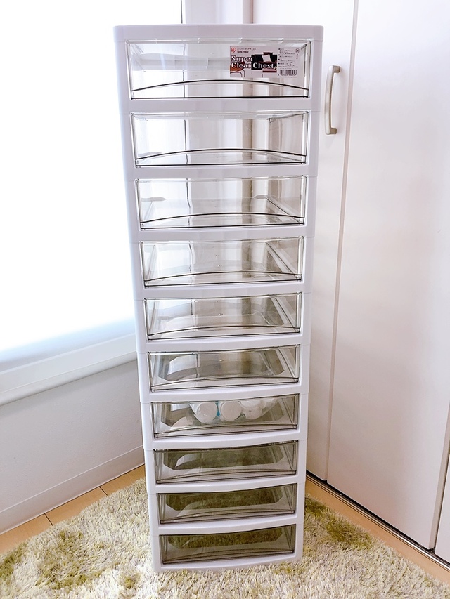 【アイリスオーヤマ スーパークリアチェスト SCE-1000】アイリスオーヤマで見つけたシンプル大容量収納ラックです