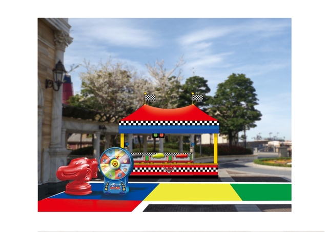 『カーズ』のゲームブース