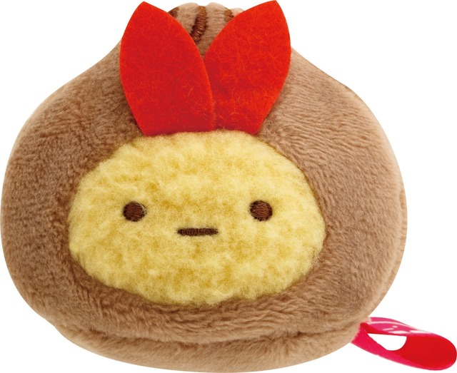 【すみっコぐらし】「てのりぬいぐるみ　えびふらいのしっぽ（チョコまん）」￥1,100
