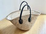 【しまむら 水草かごバッグ】大容量!お買い物バッグとしてもぴったりです