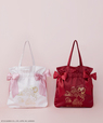 「ハローキティ ダブルリボントートバッグ」カラー:Pink/Red価格:¥6,900