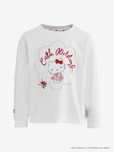Cath Kidston × Hello Kitty キッズロングスリーブシャツ ホワイト100/110/120/130 各7,700円(税込)