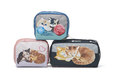 レスポートサック「Cat Café（キャットカフェ）」シリーズ　上段&下段左：Square Cosmetic/H9×W12×D5cm 2,900円（税別） 下段右：Rectangular Cosmetic/H9×W17×D5cm 3,200円（税別）