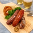 ３種ソーセージのビアプレート