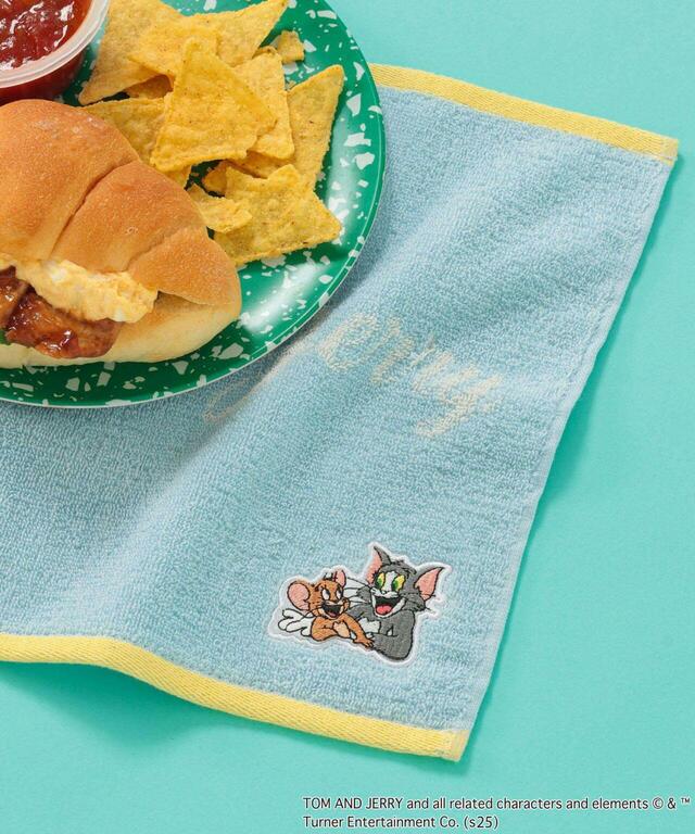 【GLOBAL WORK KIDS×トムとジェリー】TOM and JERRYハンドタオル　デザインは4種類。トムとジェリーの組み合わせも♪