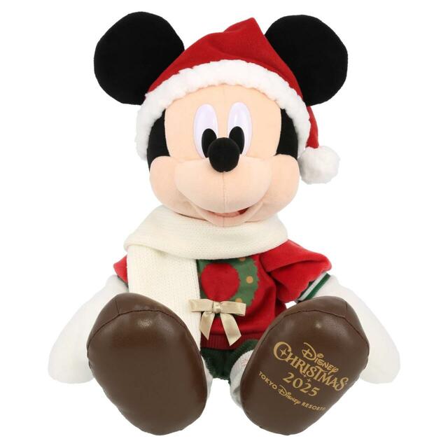 ぬいぐるみ 5,500円|東京ディズニーリゾート「ディズニー・クリスマス」スペシャルグッズ|販売店舗:東京ディズニーランド「ディズニー&カンパニー」、東京ディズニーシー「エンポーリオ」|発売日:2025年11月10日(月)