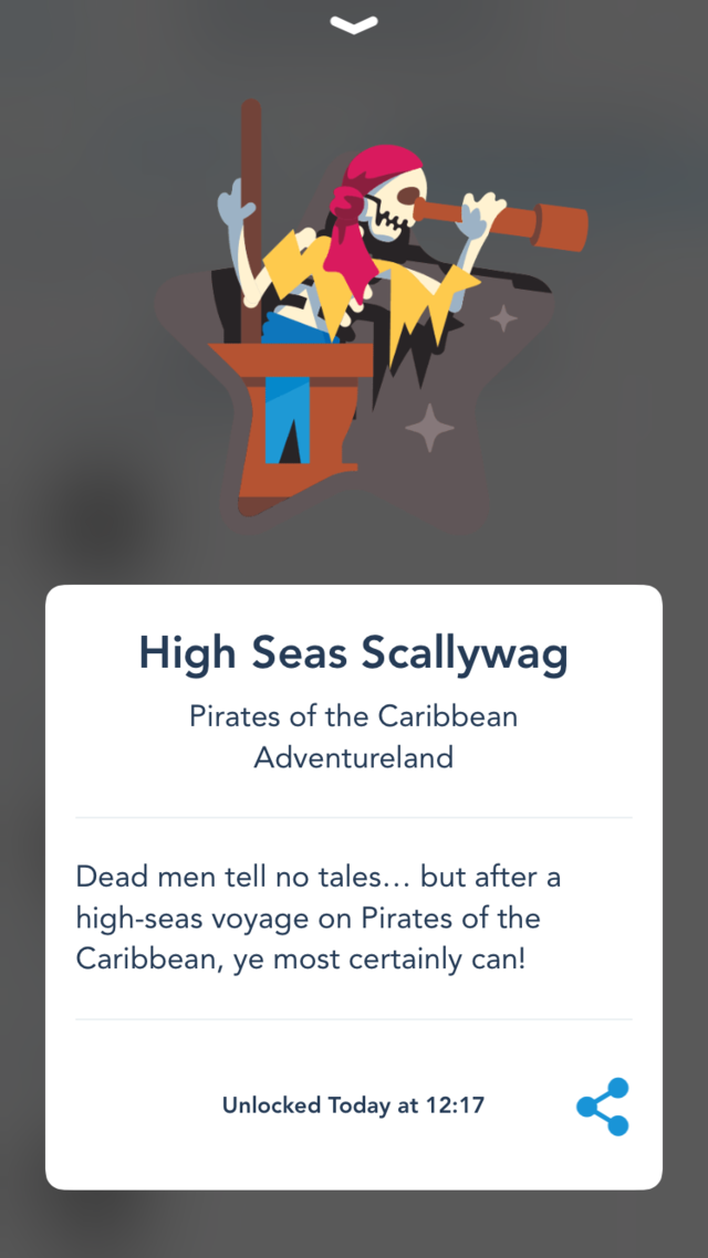 カリブの海賊のステッカーを獲得