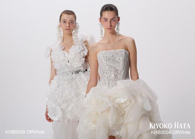 「KIYOKO HATA」新作ウェディングドレス KHB0004_OffWhite+0008_OffWhite